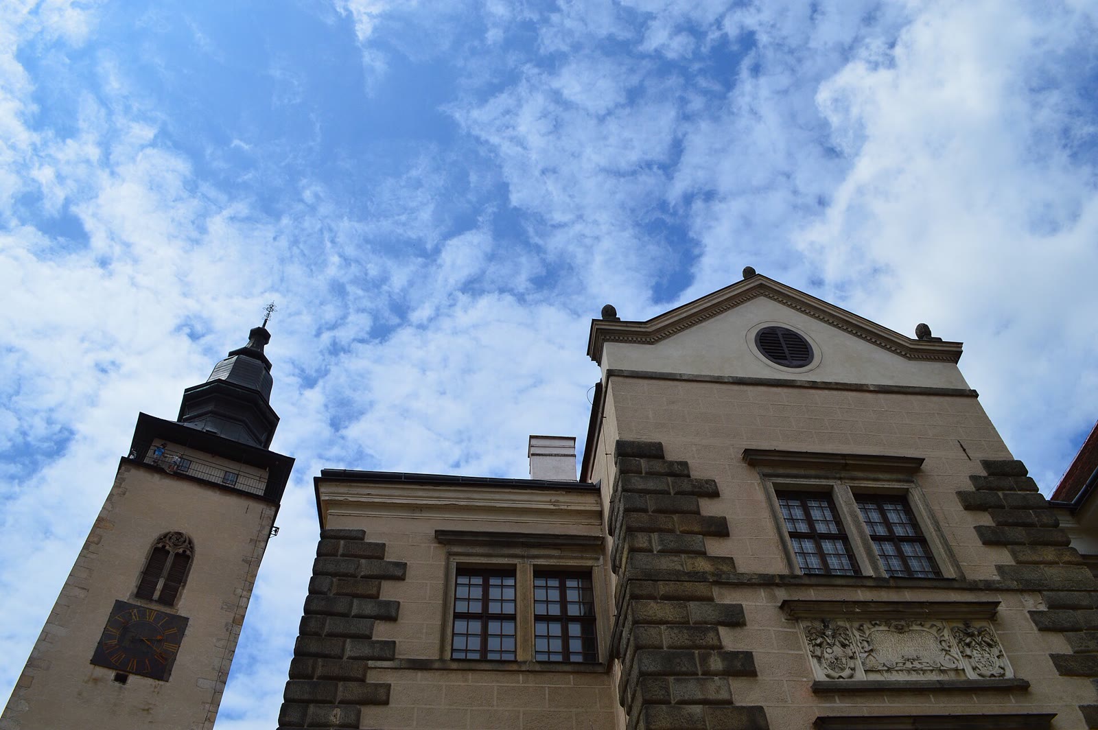 Historische Häuserzeile in Telč