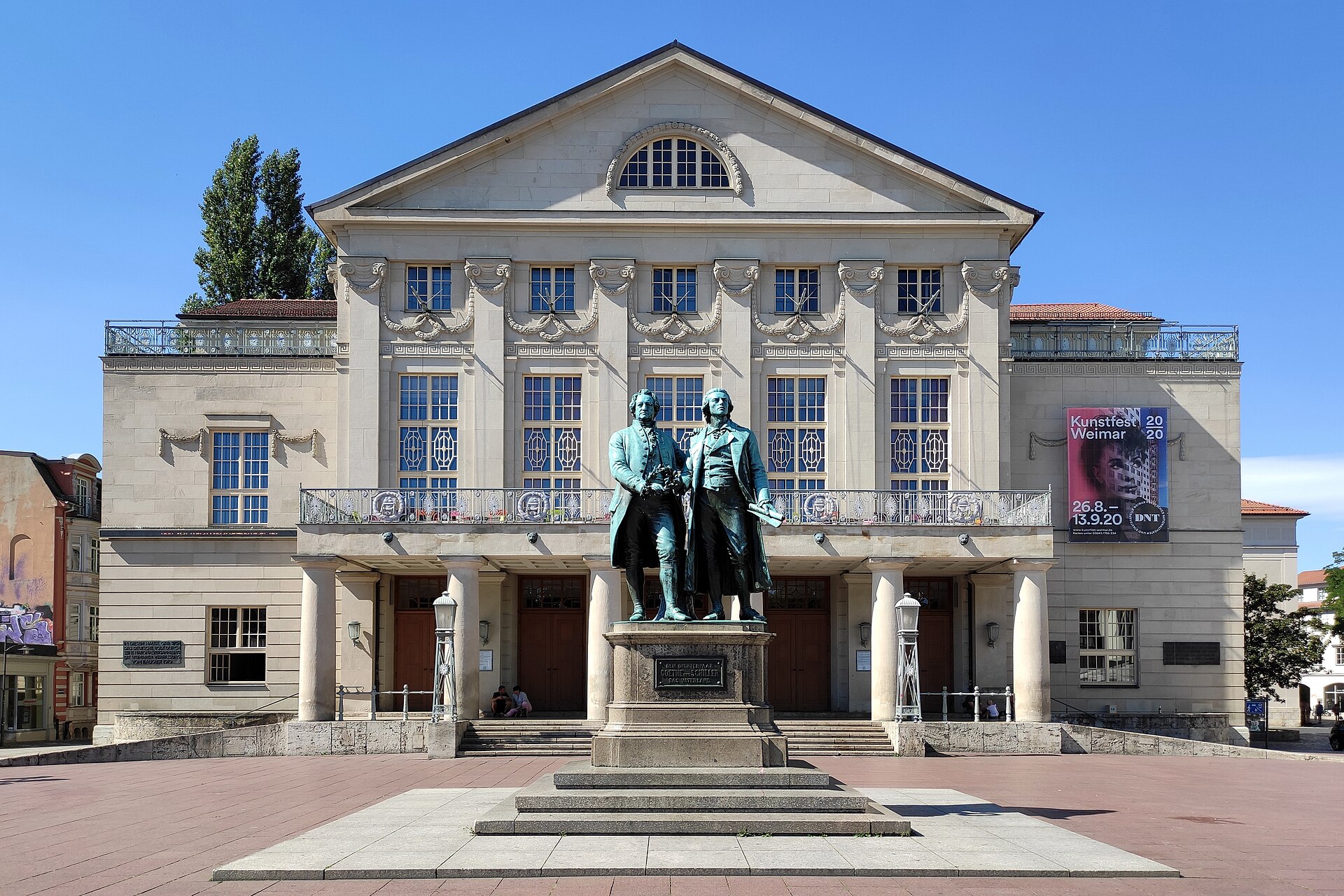 Goethe-Schiller-Denkmal in Weimar