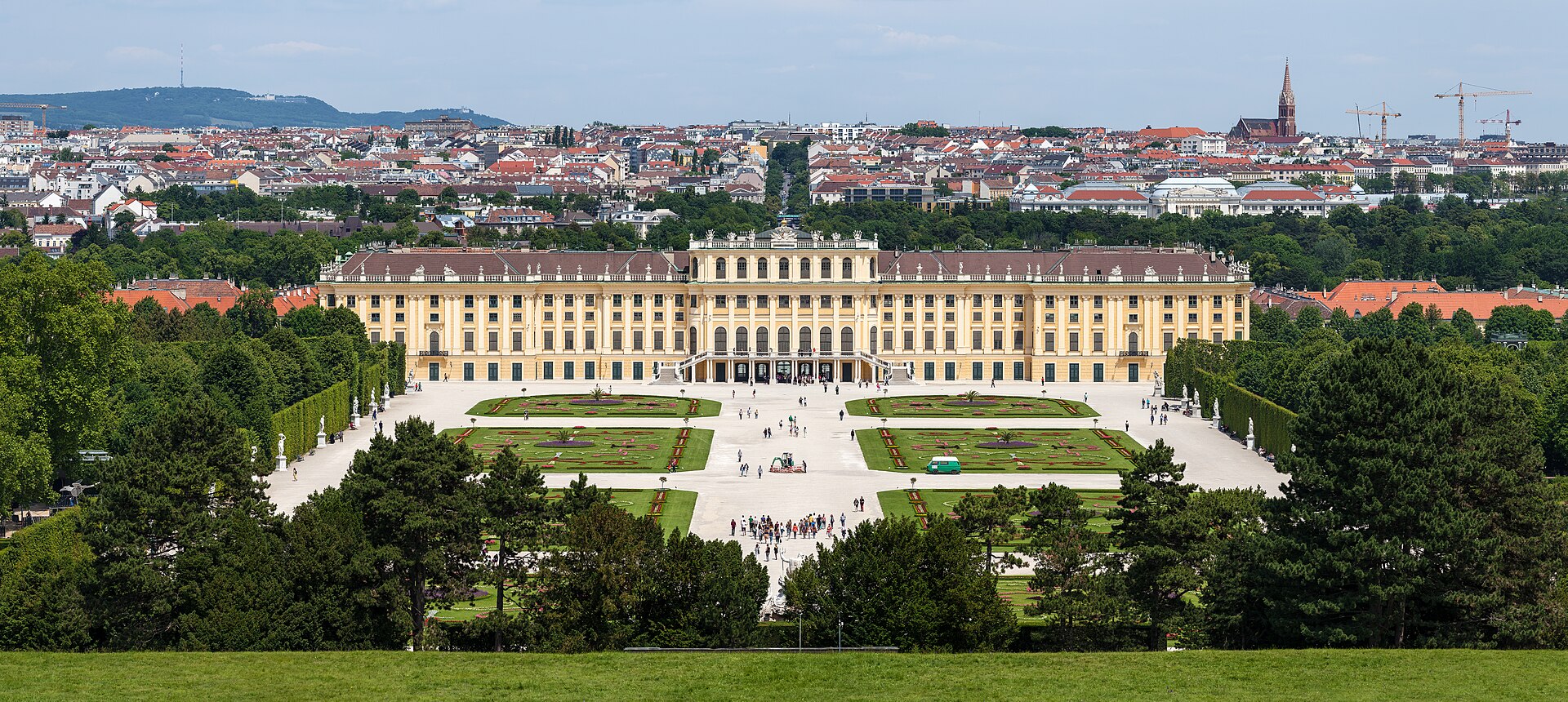 Schloss Schönbrunn in Wien mit Parkanlage