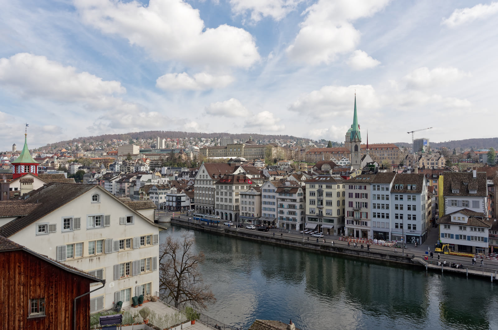 Blick vom Lindenhof über Zürich