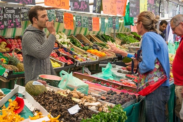 Ein Wochenmarkt - Einen Sehenswürdigkeit Hamburg