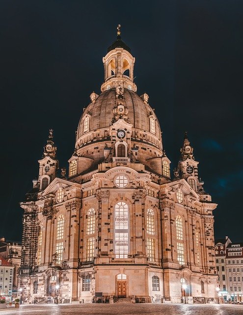 Die wiederaufgebaute Frauenkirche