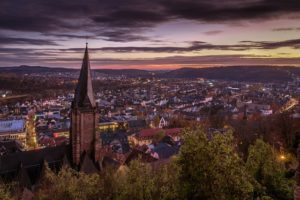 Marburg bei Nacht darf nicht fehlen in der Liste der schönsten Städte Deutschlands