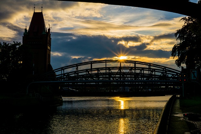 Brücke in Hansestadt