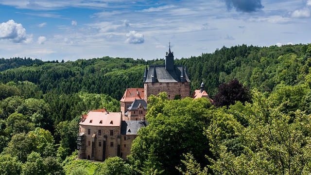 Burgruine Kriebstein im südlichen Teil des Erzgebirges